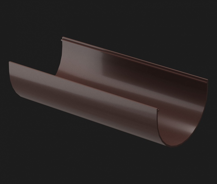 Желоб водосточный DOCKE Standard 2м, темно-коричневый